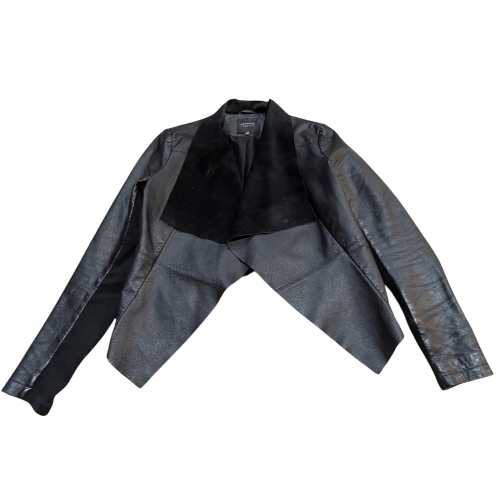 Portmans Leather Moto Jacket Small